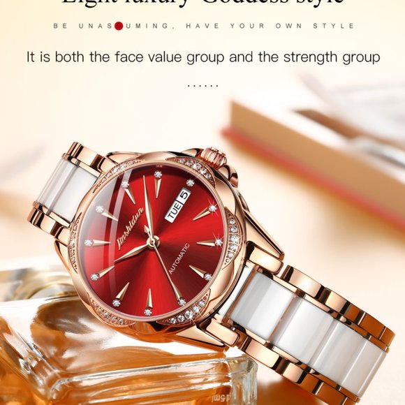 Women Mechanical Watch Rose Gold Stainless main image 5